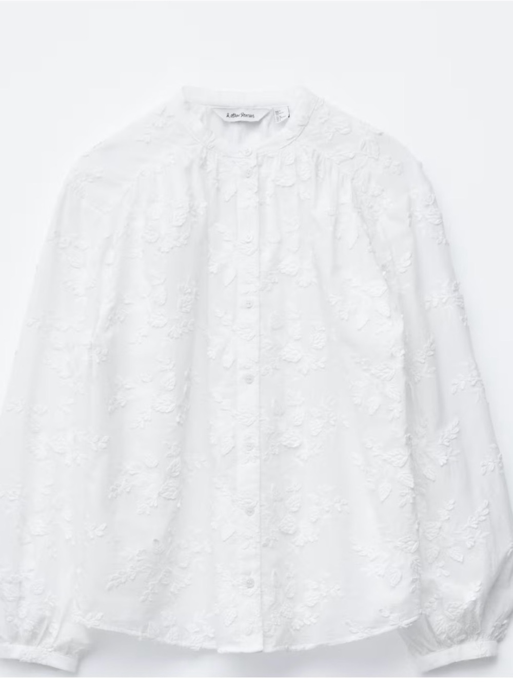 & Other Stories Floral Appliqué Blouse